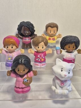 Fisher Price Little People Barbie Figures Lot Of 7